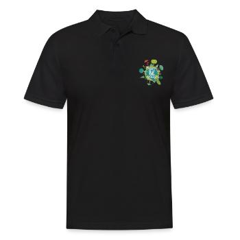 Don't Be Trashy Earth Day Quotes - Men's Polo Shirt - black - Front - Kai (181cm)
