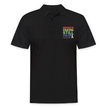 Briser la stigmatisation Parler de santé mentale - Polo Homme - noir - Devant - Kai (181cm)
