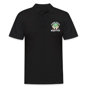 Take Of Care Your Earth Earth Protection Quotes - Men's Polo Shirt - black - Front - Kai (181cm)