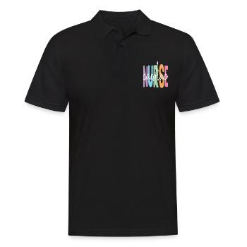 Cardiac Nurse Quotes - Men's Polo Shirt - black - Front - Kai (181cm)