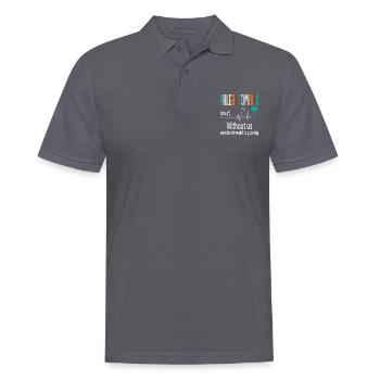 Phlebotomisten ohne uns wäre Ihr Arzt - Männer Poloshirt - Anthrazit - Vorne - Nico (186cm)
