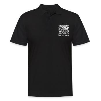 Es gibt kein Altholz, nur Stücke, die noch nicht verwendet wurden - Männer Poloshirt - Schwarz - Vorne - Kai (181cm)