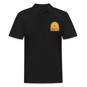 Saw Dust Is Man Glitter Wood Carver Citations - Polo Homme - noir - Devant - Kai (181cm)