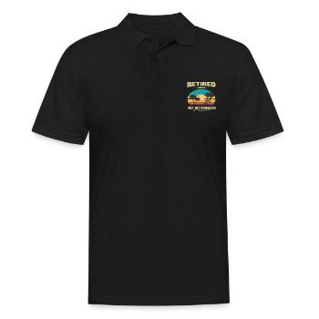 Retired 2022 Not My Problem Anymore Retirement - Men's Polo Shirt - black - Front - Kai (181cm)
