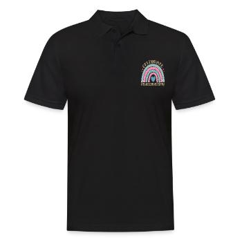 Célébrez la neurodiversité Citations de neurodiversité - Polo Homme - noir - Devant - Kai (181cm)