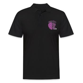 La sensibilisation à la santé mentale ne jugez pas ce que vous - Polo Homme - noir - Devant - Kai (181cm)