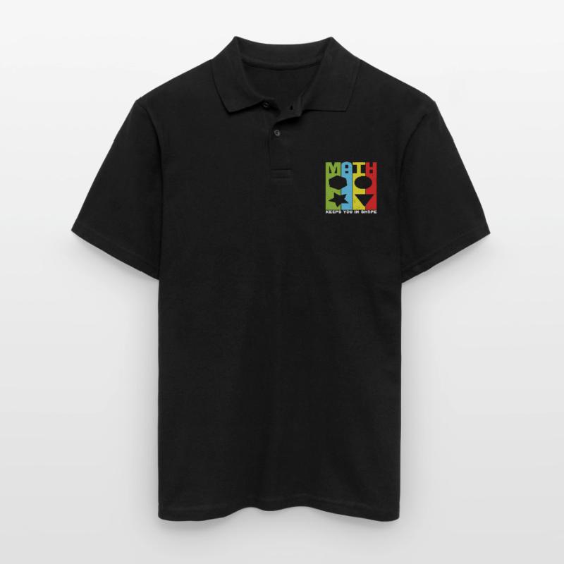 Math Keeps You In Shape Math Quotes Men's Polo Shirt