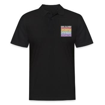 Zeigen Sie Ihre Arbeit Mathematik - Männer Poloshirt - Schwarz - Vorne - Kai (181cm)