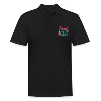 Mermaid Squad Citations de sirène - Polo Homme - noir - Devant - Kai (181cm)