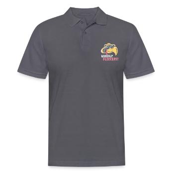 Whassup Flocker? Zitate Flamingo - Männer Poloshirt - Anthrazit - Vorne - Nico (186cm)