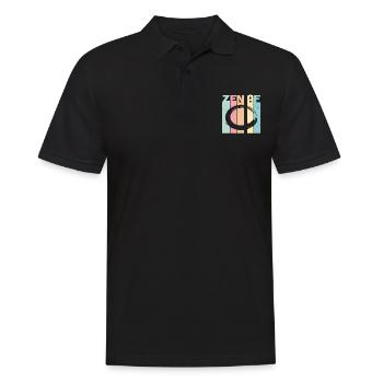 Zen Af Retro - Männer Poloshirt - Schwarz - Vorne - Kai (181cm)