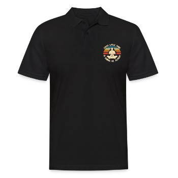 Jede wird in Ordnung sein - Männer Poloshirt - Schwarz - Vorne - Kai (181cm)