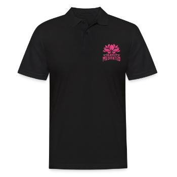 Citations de méditation fortement méditées - Polo Homme - noir - Devant - Kai (181cm)