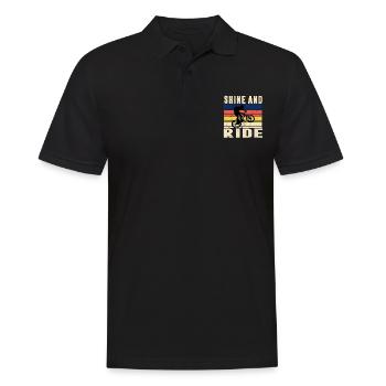 Shine and Ride Cool Citations - Polo Homme - noir - Devant - Kai (181cm)