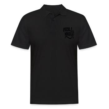 Social Worker Ol Hashtag Life Social Work Quotes - Men's Polo Shirt - black - Front - Kai (181cm)