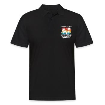 Retired 2024 Not My Problem Anymore Vacation - Men's Polo Shirt - black - Front - Kai (181cm)