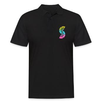 colored lemon slices - Men's Polo Shirt - black - Front - Kai (181cm)