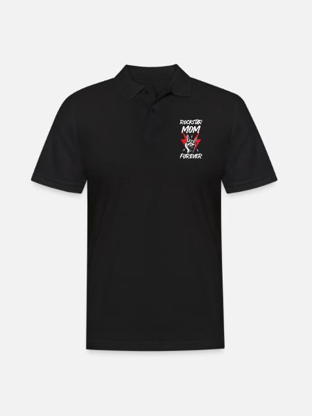 Rockstars Mom Forever - Men's Polo Shirt - black