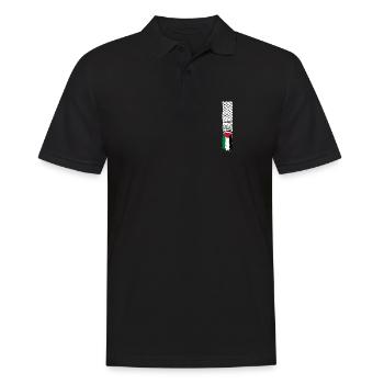 Palestinian scarf - Men's Polo Shirt - black - Front - Kai (181cm)