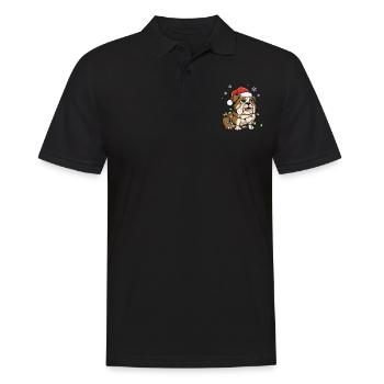 French Bulldog Christmas Lights Xmas Dogs Gifts - Männer Poloshirt - Schwarz - Vorne - Kai (181cm)