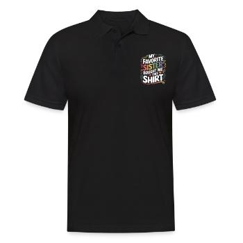 Ma sœur préférée m’a acheté des cadeaux de frère - Polo Homme - noir - Devant - Kai (181cm)