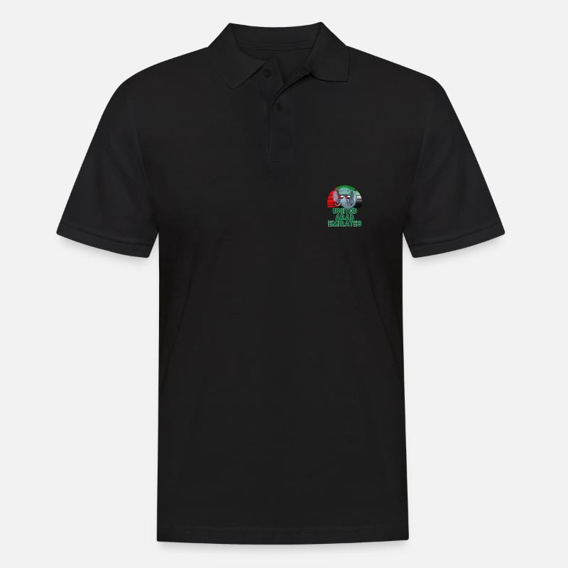 Vereinigte Arabische Emirate - Männer Poloshirt - Schwarz