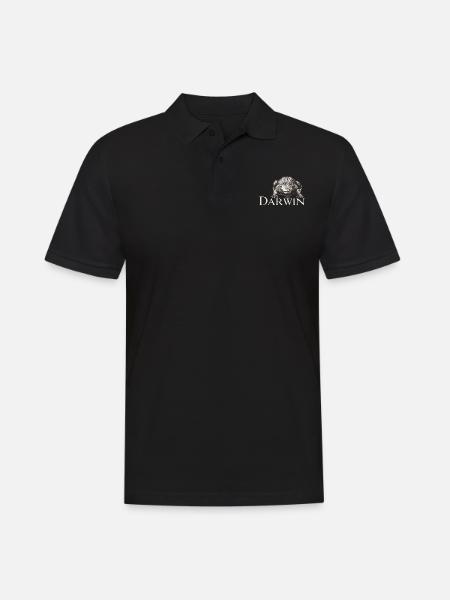 Darwin Aligator - Men's Polo Shirt - black