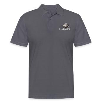 Darwin Aligator - Men's Polo Shirt - charcoal grey - Front - Nico (186cm)