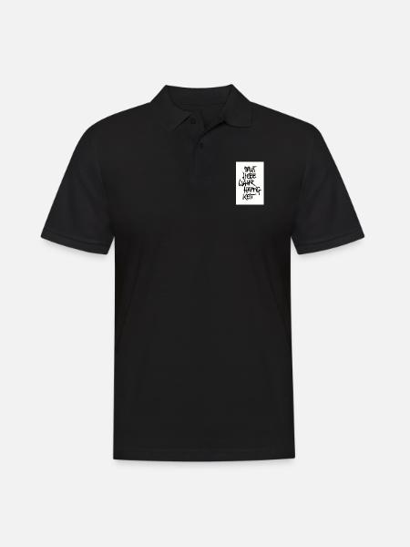 COURAGE, LOVE, TRUTHFULNESS - Men's Polo Shirt - black