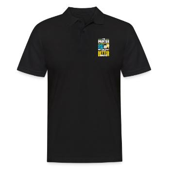 Painter Painting Funny Quote - Männer Poloshirt - Schwarz - Vorne - Kai (181cm)