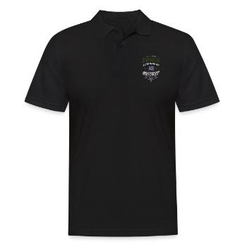 schwangerschaft doggie enkelkind terrier witzig - Männer Poloshirt - Schwarz - Vorne - Kai (181cm)