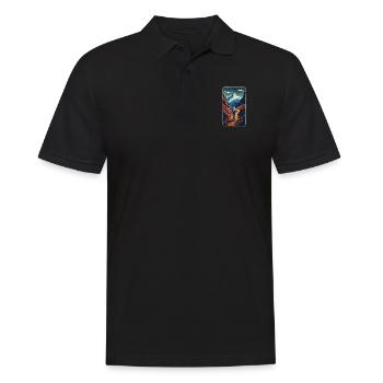 randonnée nature et montagne - Polo Homme - noir - Devant - Kai (181cm)