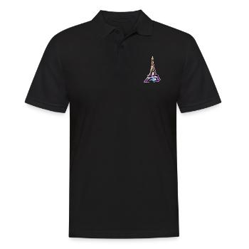 Eiffel tower #15 - Polo Homme - noir - Devant - Kai (181cm)