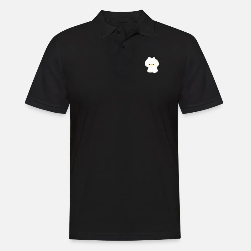 Enten-Paar - Männer Poloshirt - Schwarz