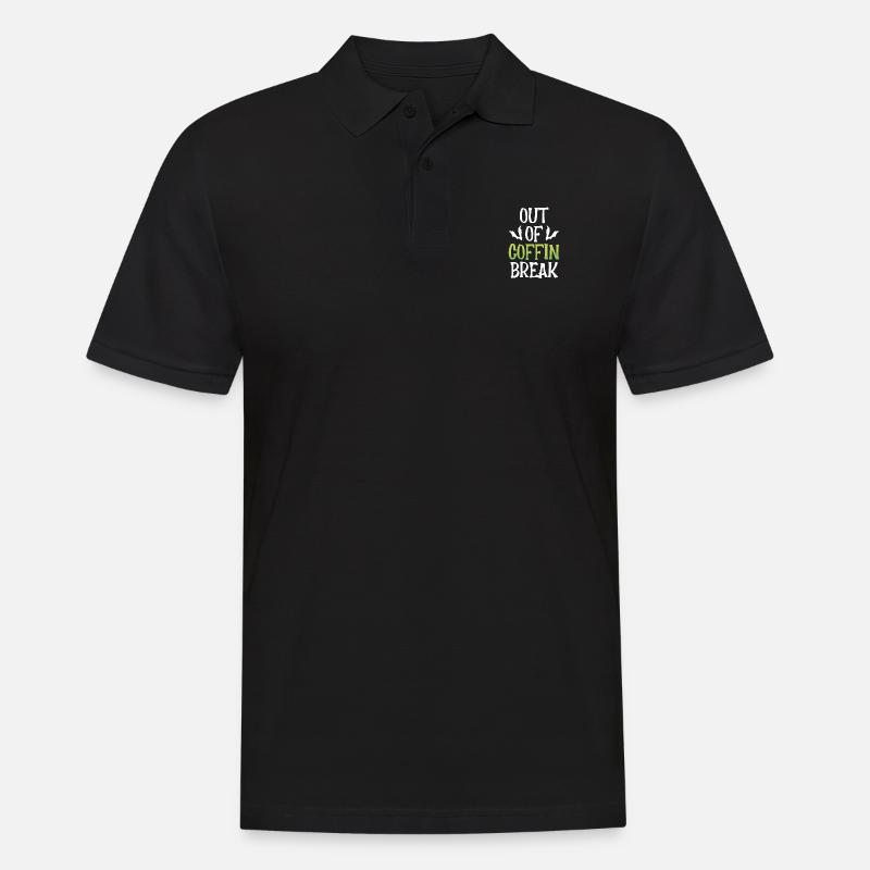 Raus Aus Der Sargpause - Männer Poloshirt - Schwarz