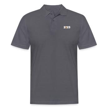 Lapins du Nouvel An 2023 - Polo Homme - charbon - Devant - Nico (186cm)