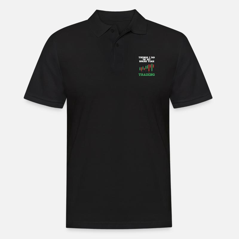 Handel In Meiner Freizeit - Männer Poloshirt - Schwarz