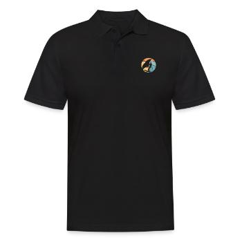 Wingsurf sur une vague - Polo Homme - noir - Devant - Kai (181cm)