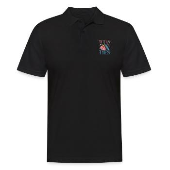 Tutus or ties - Men's Polo Shirt - black - Front - Kai (181cm)