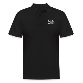 Irische Afk - Männer Poloshirt - Schwarz - Vorne - Kai (181cm)