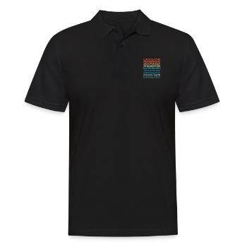 Nombres Pi dans de nombreuses couleurs - Polo Homme - noir - Devant - Kai (181cm)