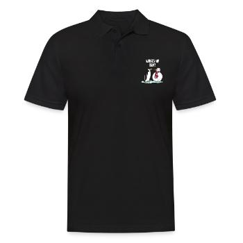 Pinguin Nordpol Südpol Geschenk - Männer Poloshirt - Schwarz - Vorne - Kai (181cm)