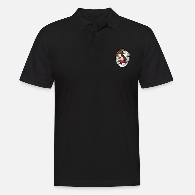 Cadeau de chef spaghetti - Polo Homme - noir