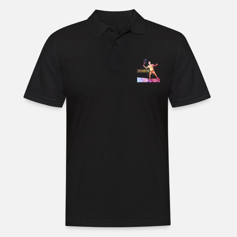 Speedminton - Männer Poloshirt - Schwarz