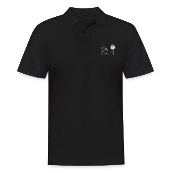Ameise - Männer Poloshirt - Schwarz - Vorne - Kai (181cm)
