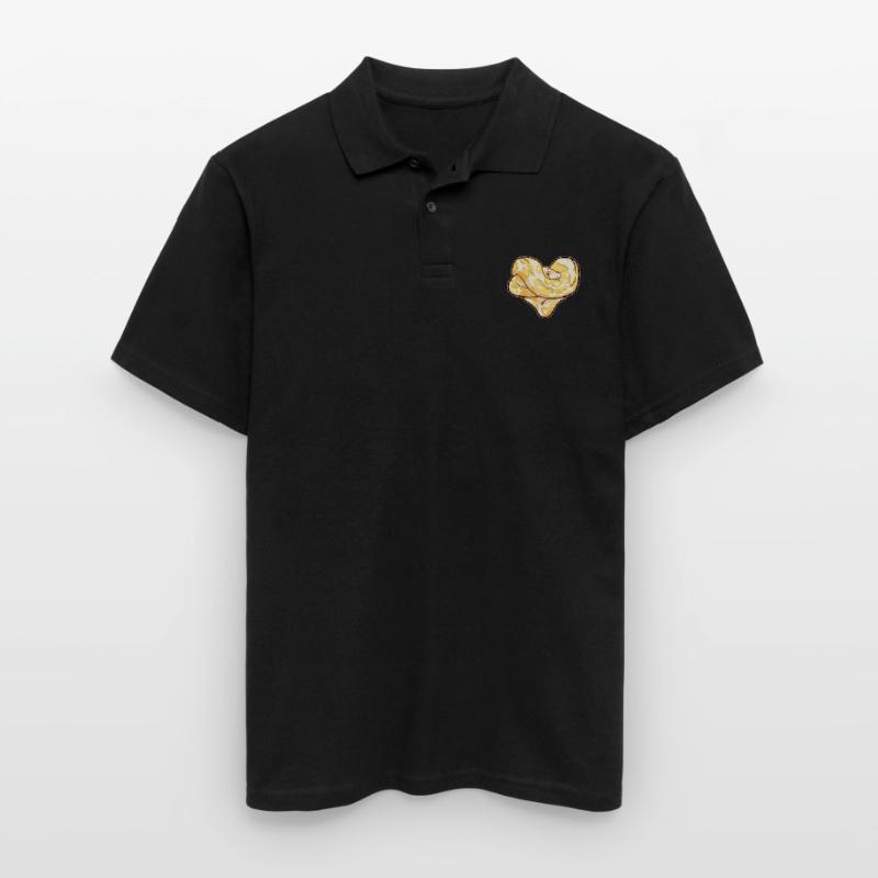 Python heart Men's Polo Shirt