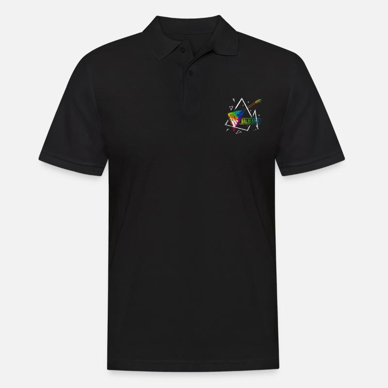 Balalaika Polygon Geschenk - Männer Poloshirt - Schwarz