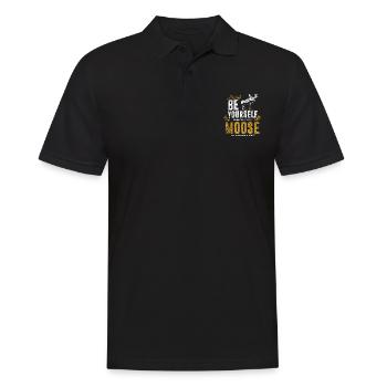 Elche Geschenk - Männer Poloshirt - Schwarz - Vorne - Kai (181cm)