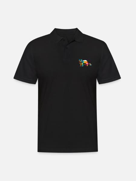 Frettchen - Männer Poloshirt - Schwarz