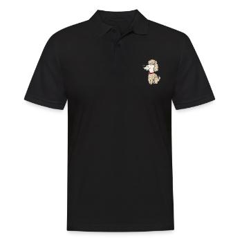 Obedience Hundesport - Männer Poloshirt - Schwarz - Vorne - Kai (181cm)